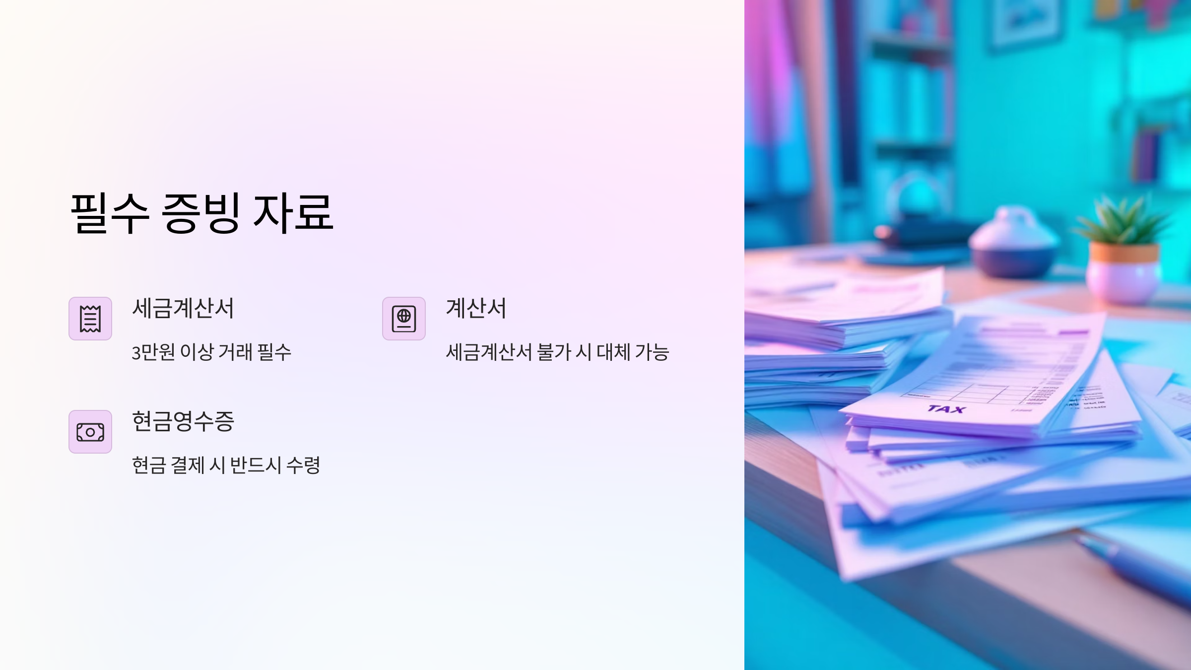 필수증빙자료