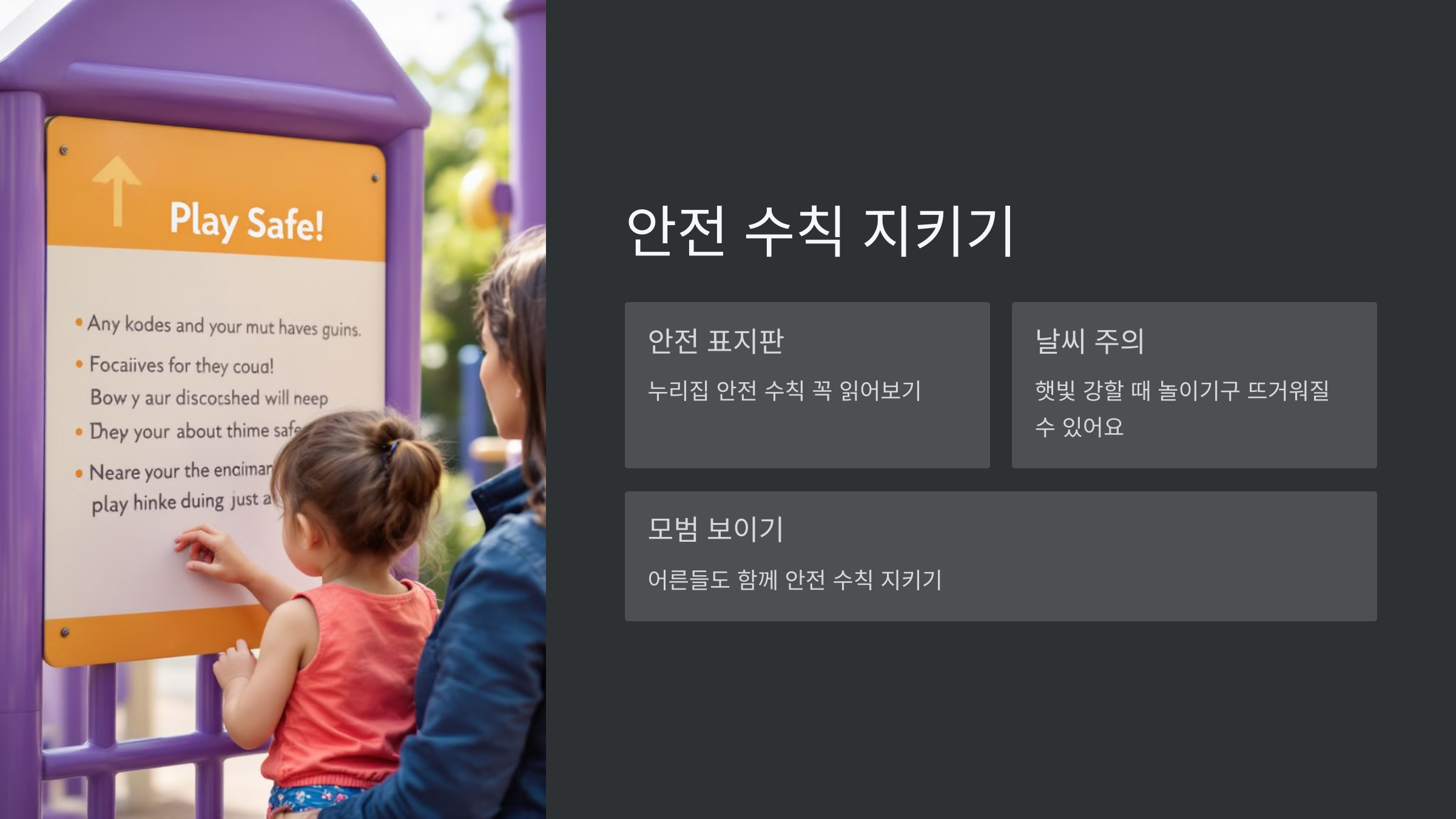 안전수칙