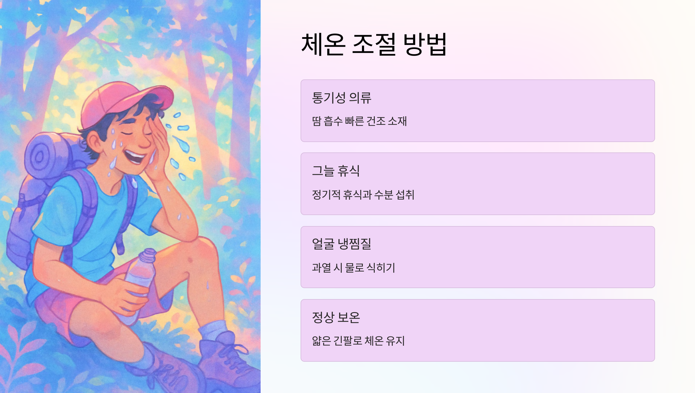 체온-조절-방법