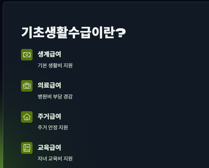 기초생활수급